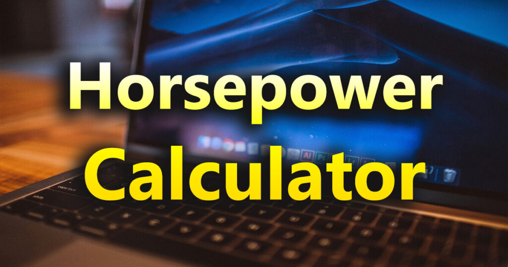 horsepower calculator