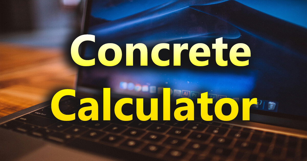 Concrete calculator
