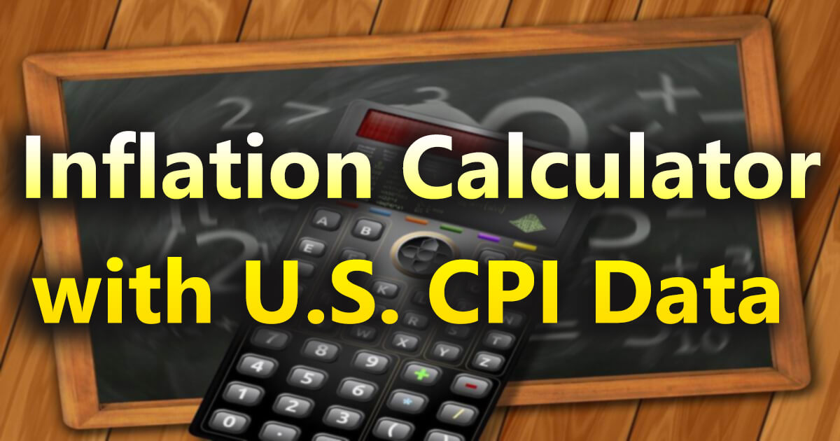 Inflation Calculator with U.S. CPI Data