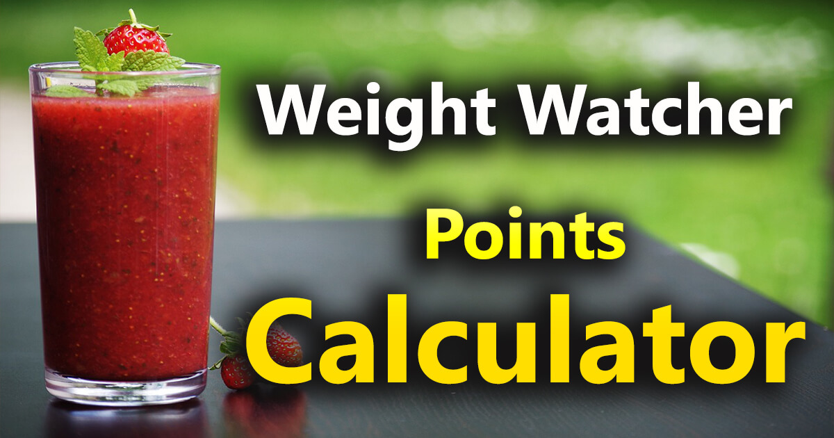 Weight Watcher Points Calculator