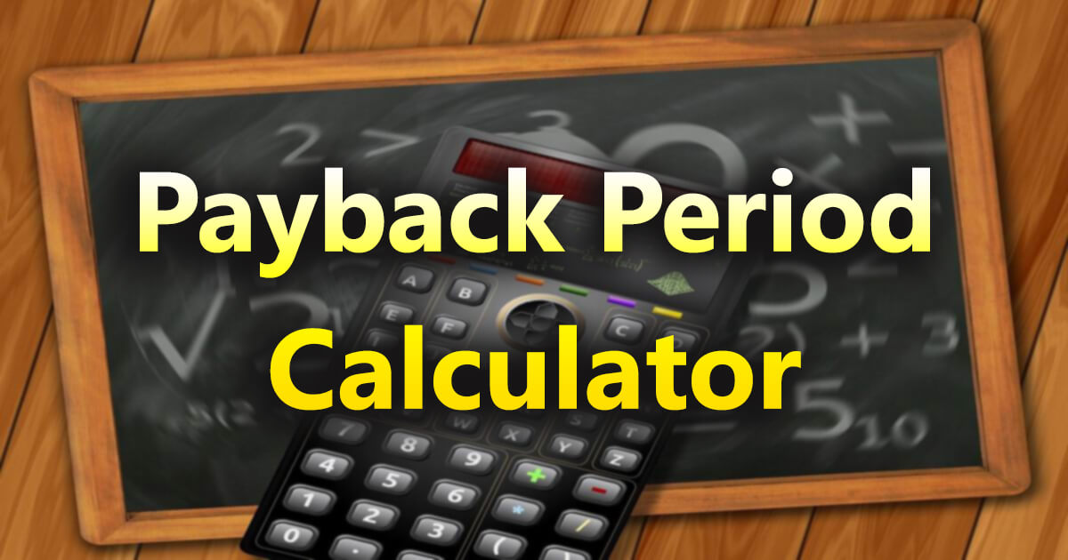 payback period calculator