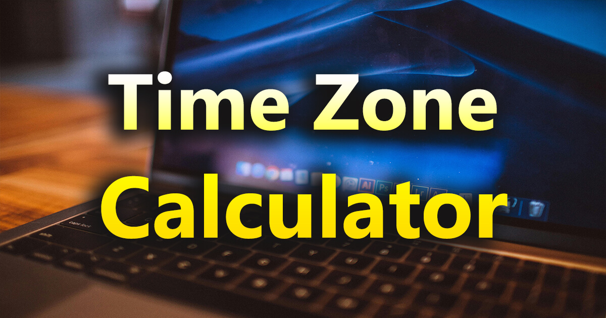 time zone calculator