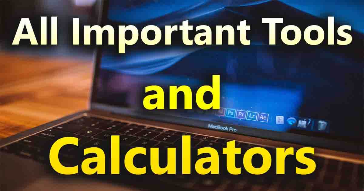 tools and calculators